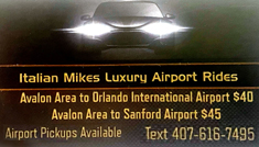 Italian Mike's Luxury Airport Rides From Avalon Park
